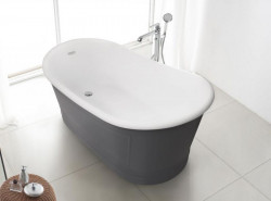 Ванна акриловая BelBagno BB32-CF36 170*90 см (серый/белый)