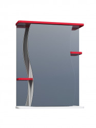 Зеркальный шкаф Vigo Alessandro 55 см (красный)