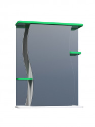 Зеркальный шкаф Vigo Alessandro 55 см (зеленый)