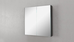 Зеркальный шкаф Velvex Vizo Klaufs 80 см (черный)