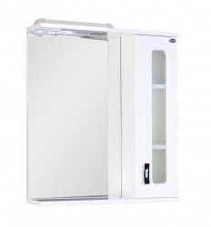 Зеркальный шкаф Onika Кристалл 670*712 мм (LED) белый R