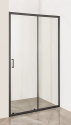 Душевая дверь в нишу Orange E02-120TB, 120 х 190 см, стекла прозрачные, профиль черный