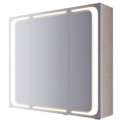 Зеркальный шкаф Aqwella Milan Mil.04.10 1000*700 мм (LED) (белый)