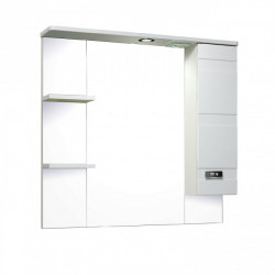 Зеркальный шкаф Runo Турин R УТ000002105 85 см (белый)