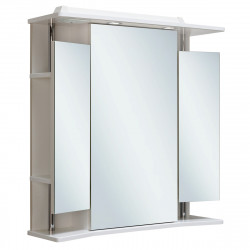 Зеркальный шкаф Runo Валенсия 00000000019 75 см (белый)