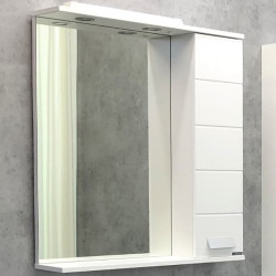 Зеркальный шкаф Comforty Модена 00-00001640 75 см (белый матовый)