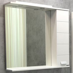 Зеркальный шкаф Comforty Модена 00-00001641 90 см (белый матовый)