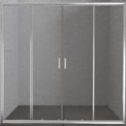 Душевая дверь BelBagno Unique UNIQUE-BF-2-170/200-C-Cr, 170-200 х 190 см, стекло прозрачное, цвет профиля хром