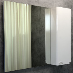 Зеркальный шкаф Comforty Неаполь 00004139023 100 см (белый)