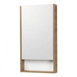 Зеркальный шкаф Aquaton Сканди 45 см (белый/дуб рустикальный)