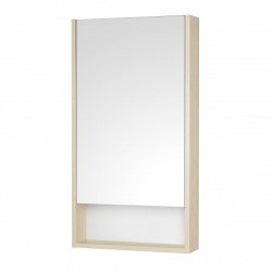 Зеркальный шкаф Aquaton Сканди 45 см (белый/дуб верона)