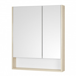 Зеркальный шкаф Aquaton Сканди 70 см (белый/дуб верона)