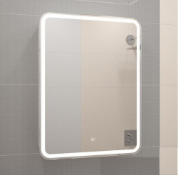 Зеркальный шкаф Art&Max PLATINO AM-Pla-550-800-1D-R-DS-F 550*800 мм (LED)