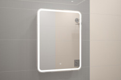 Зеркальный шкаф Art&Max PLATINO AM-Pla-600-800-1D-R-DS-F 600*800 мм (LED)