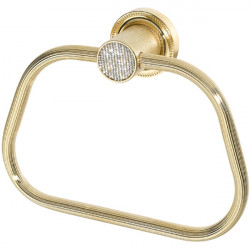 Кольцо для полотенец Boheme Royale Cristal 10925-G (золото)