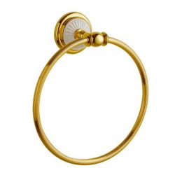 Кольцо для полотенец Boheme Palazzo 10105 (золото/белый)