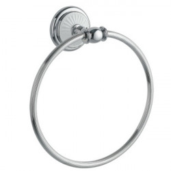 Кольцо для полотенец Boheme Vogue Bianco 10135 (хром-белый)