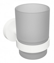 Стакан для ванной комнаты Bemeta White 104110014 (белый) настенный
