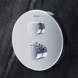 Встраиваемый термостатический смеситель для ванны с душем АМ.РМ Inspire 2.0 F50A75700 (хром) внешняя часть