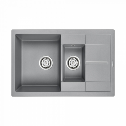 Мойка кухонная Paulmark Feste PM237850-GRM 775*495 мм (серый металлик)