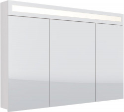 Зеркальный шкаф Dreja Uni 1200*820 мм (LED) (белый)
