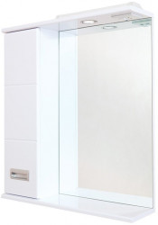 Зеркальный шкаф Onika Балтика 582*715 мм (LED) белый L
