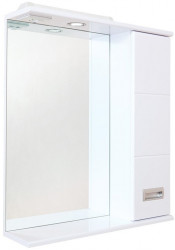 Зеркальный шкаф Onika Балтика 582*715 мм (LED) белый R