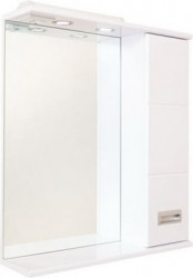 Зеркальный шкаф Onika Балтика 672*712 мм (LED) белый R