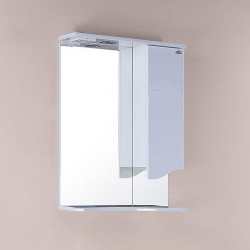 Зеркальный шкаф Onika Лайн 480*800 мм (LED) белый R