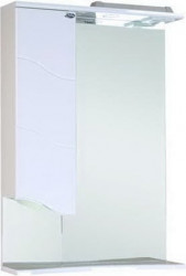 Зеркальный шкаф Onika Лайн 580*800 мм (LED) белый L