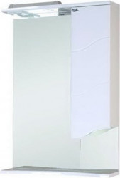 Зеркальный шкаф Onika Лайн 580*800 мм (LED) белый R