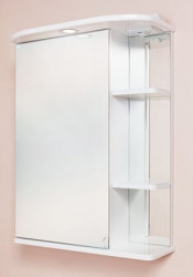 Зеркальный шкаф Onika Карина 550*715 мм (LED) белый L