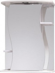 Зеркальный шкаф Onika Лилия 550*715 мм (LED) белый  L