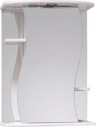 Зеркальный шкаф Onika Лилия 600*715 мм (LED) белый R