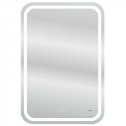 Зеркало Cersanit 051 Design Pro 55 KN-LU-LED051*55-p-Os 55*80 см (LED, часы, подогрев, bluetooth)