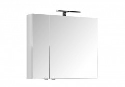 Зеркальный шкаф Aquanet Порто 80 см (белый)