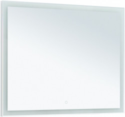 Зеркало Aquanet Гласс 1000*800 мм (белый) LED