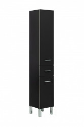 Пенал Aquanet Верона 35 см (черный матовый) напольный