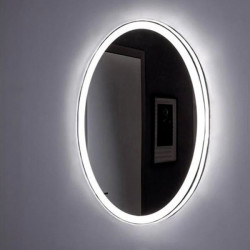 Зеркало Aquanet Комо  600*850 мм с LED подсветкой, сенсорный выключатель   (белый)