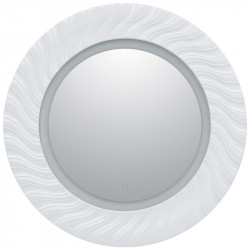 Зеркало Aquanet Милан 830*830 мм с LED подсветкой , сенсорный выключатель (белый)