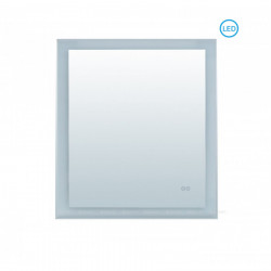 Зеркало Aquanet Алассио New 700*850 мм с LED подсветкой , сенсорный выключатель (белый)