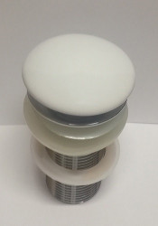 Донный клапан для раковины CeramaLux RD002 (белый)
