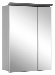 Зеркальный шкаф Aquanet De Aqua Алюминиум 60 см (серебро)