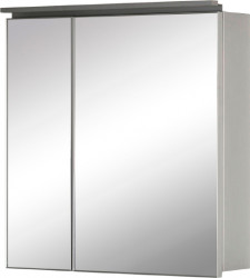 Зеркальный шкаф Aquanet De Aqua Алюминиум 70 см (серебро)
