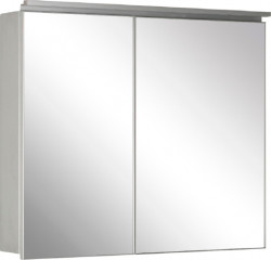 Зеркальный шкаф Aquanet De Aqua Алюминиум 90 см (серебро)