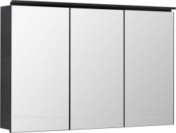 Зеркальный шкаф Aquanet De Aqua Алюминиум 120 см (черный)