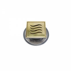 Душевой трап Pestan Confluo Standard Vertical Tide Mask Gold 13000163 150 мм (золото)