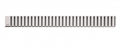 Решетка для водоотводящего желоба Alca Plast LINE-650L 650 мм (хром)