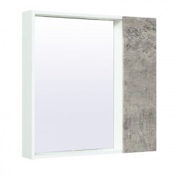 Зеркальный шкаф Runo Манхэттен 00-00001017 75 см (серый бетон)