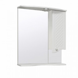 Зеркальный шкаф Runo Милано R УТ000002097 65 см (белый)